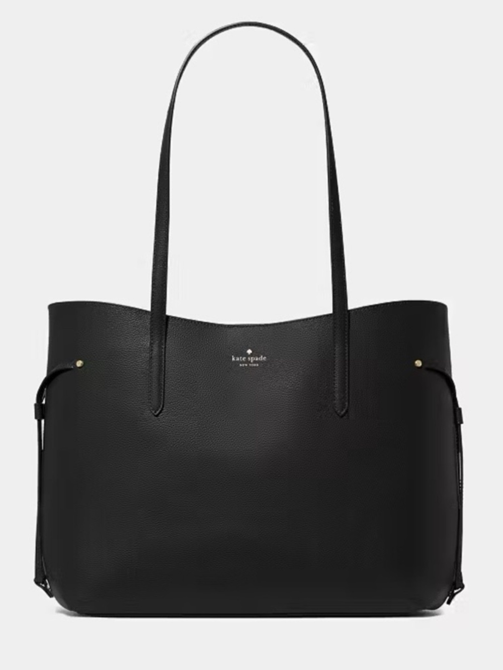 Kate Spade New York Cleo Pebbled Leather Large Tote Bag Black